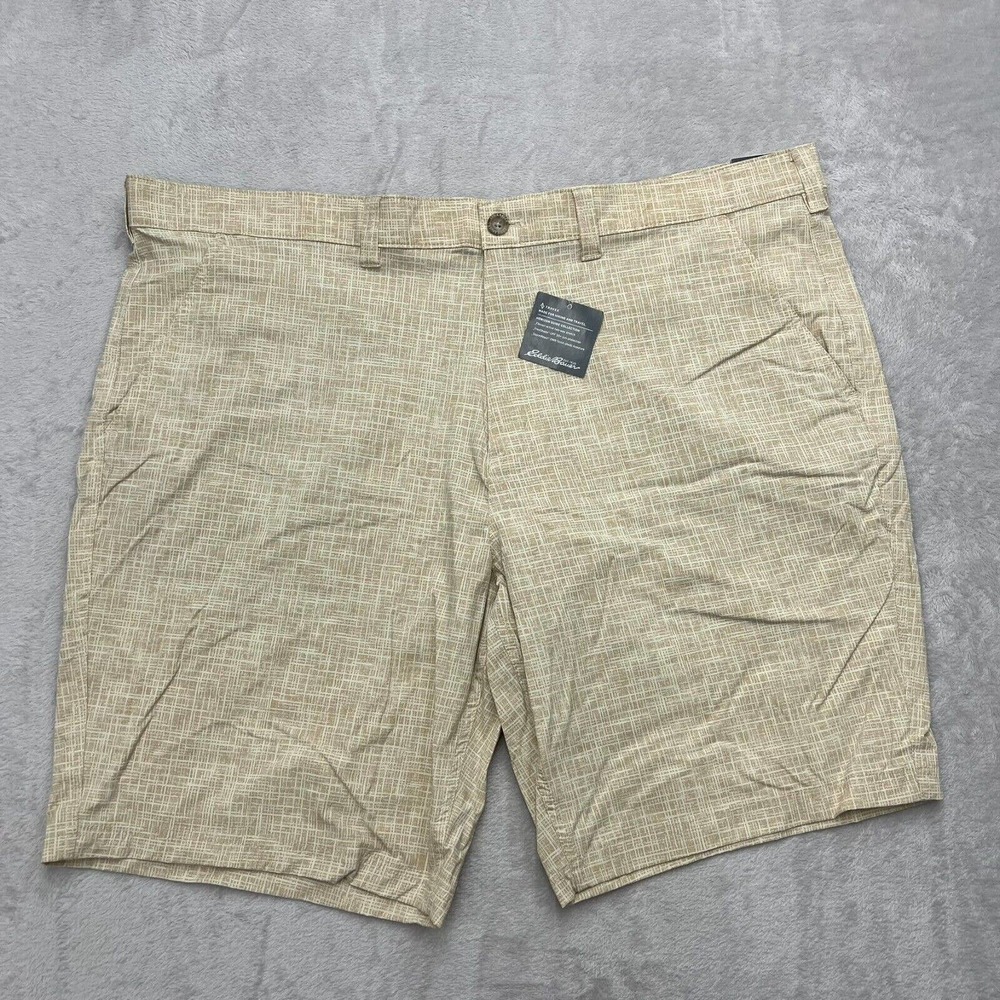 Eddie Bauer Travex Shorts Mens 44 Brown Horizon Guide Chino Hiking Outdoor